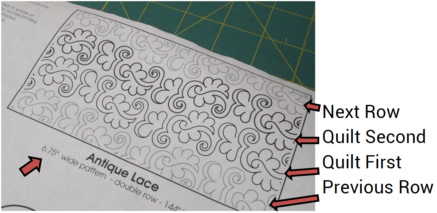 How to Use a Pantograph Heartbeat Quilting